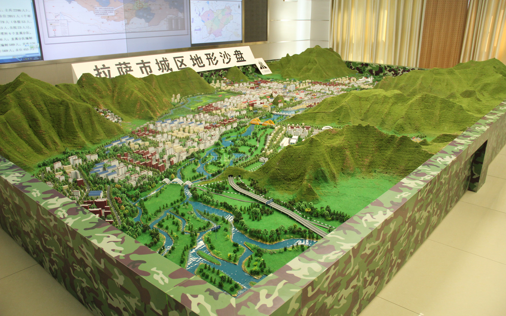 北京远山顺德模型--西藏拉萨地形沙盘